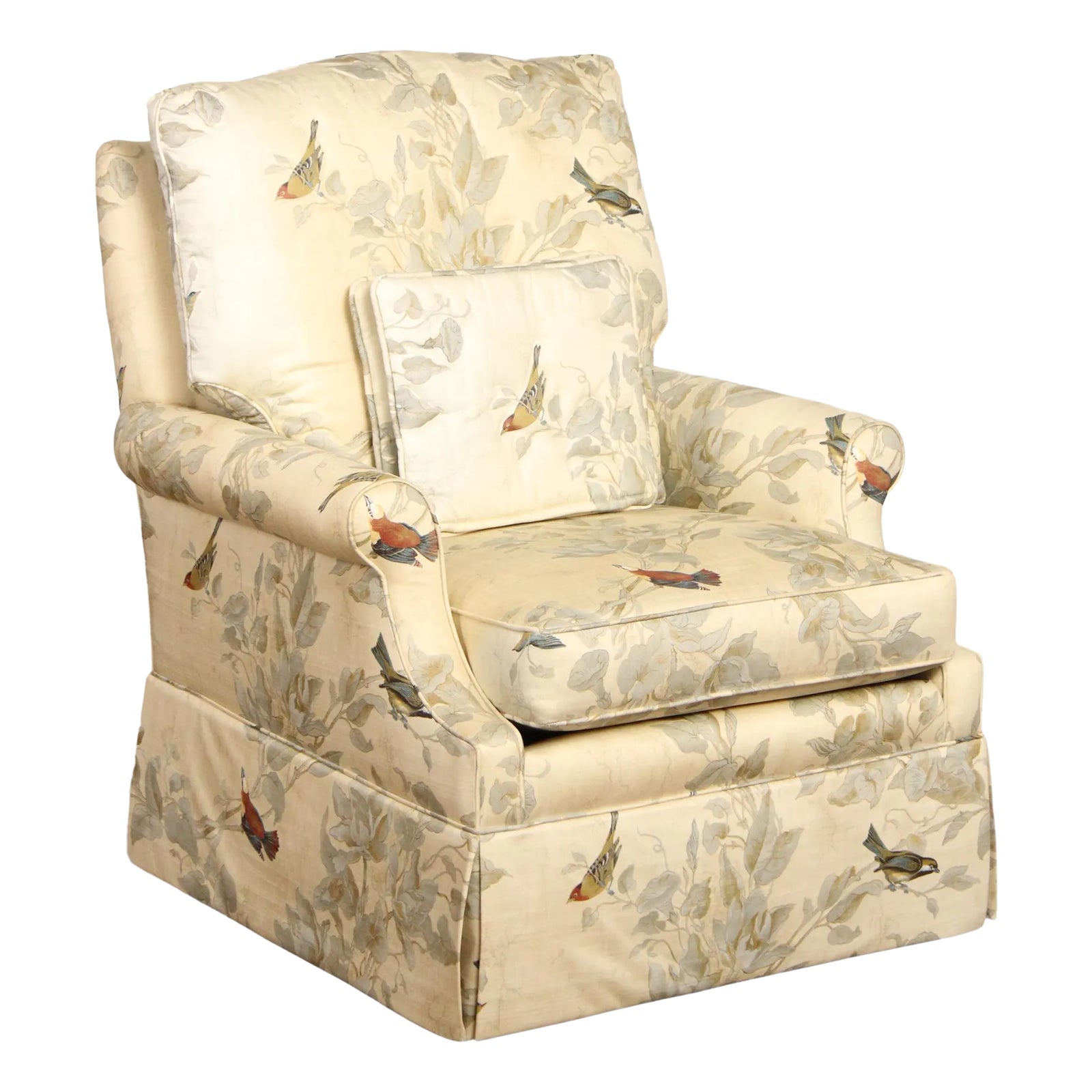 Jessica Charles Custom Upholstered Lounge Rocker | Chairish