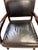 Late 20th Century Contemporary Dark Wood & Black Leather Sculptural Armchair For Sale - Image 5 of 8