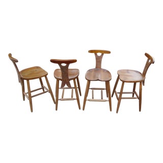 Richard Gentry Designs Bar Stools - Set of 4 For Sale