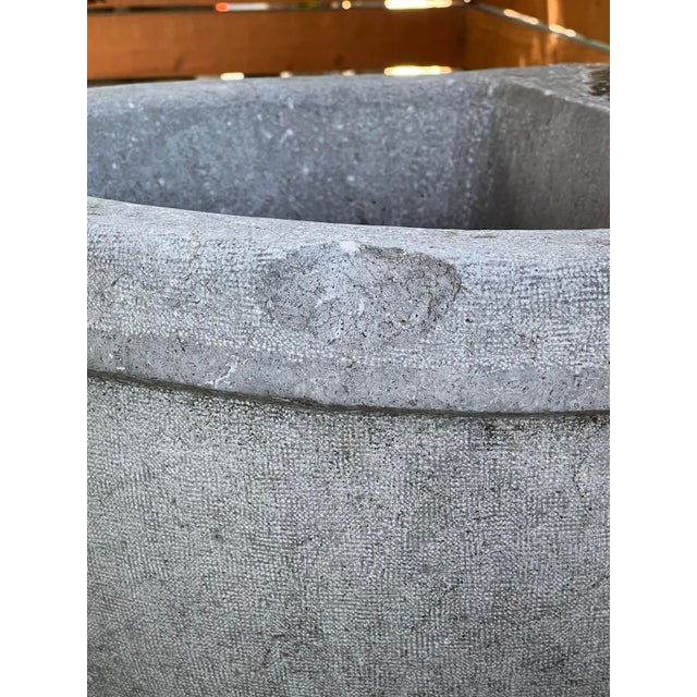 19th Century Two-Piece French Wall Fountain Basin in Burgundian Bluestone For Sale - Image 17 of 18