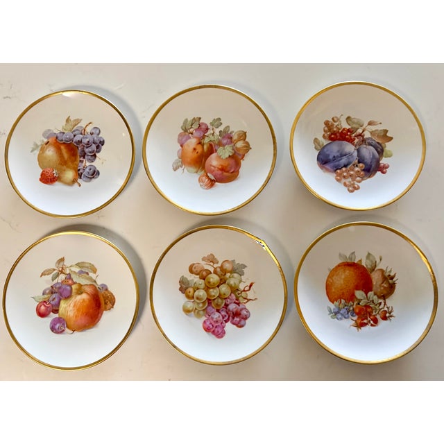 Bavarian Gold Rim Fruit Plates-Set of 6 For Sale - Image 10 of 10