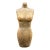 Carved Solid Wood Late 20th Century Female Torso Sculpture #T978 For Sale