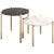 Metal Round Side Tables with Coated Metal Legs, Set of 2 For Sale - Image 7 of 7