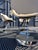 Space Age Chrome, Glass and White Leather Dining Room Set by Euro Steel, 1970s, Set of 5 For Sale - Image 11 of 18