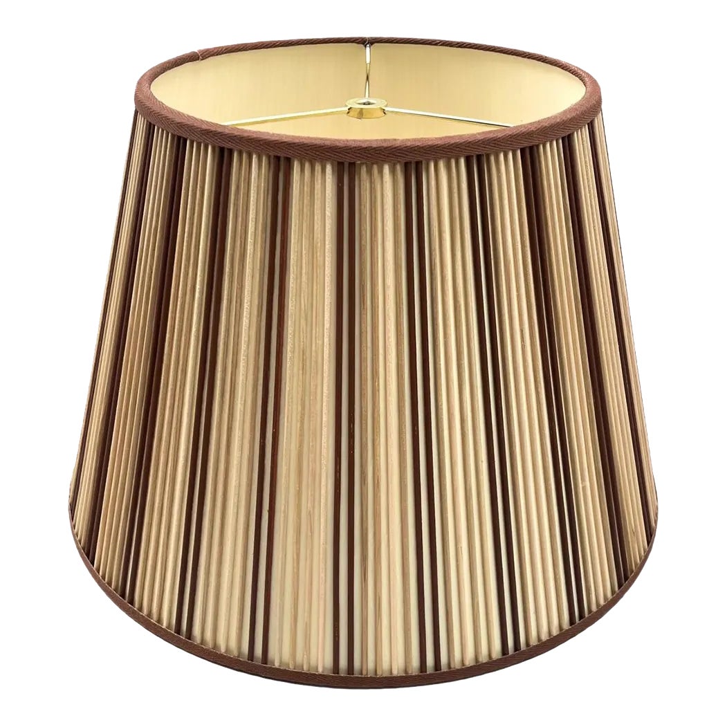 Striped Empire Stick Shade in Natural Cream/Leaf Brown, 18