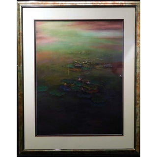 1990s Scott Nellis Clouds Original Pastel Framed Hand Signed Fined Art For Sale