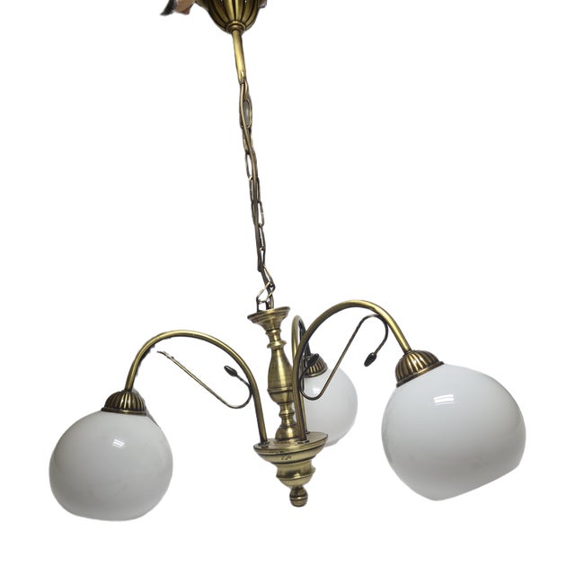 Vintage Art Nouveau Chandelier, Poland, 1970s For Sale