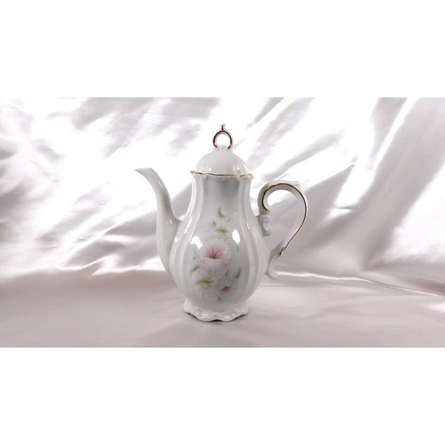 1950s Winrose Collection Floral Coffee Pot and Creamer For Sale - Image 9 of 17