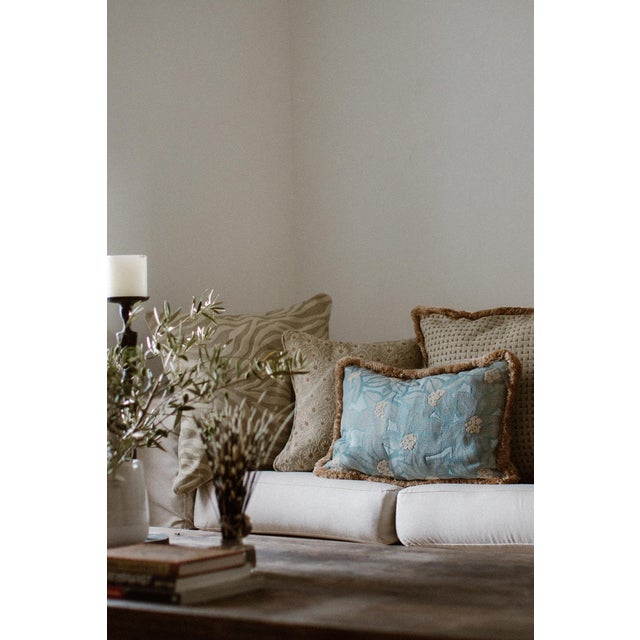 Palais Double Sided Outdoor Cushion Rosita Ice & Bordeaux X Michelle Ice, 20x12 Inch For Sale - Image 6 of 6
