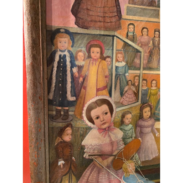 Antique Signed Painting Magnificent Dolls Palace For Sale - Image 12 of 14