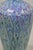 20th C. Mid Century Modern Ceramic Pottery Glazed Feather Pulled 20" Purple Blue Vase For Sale In Philadelphia - Image 6 of 11