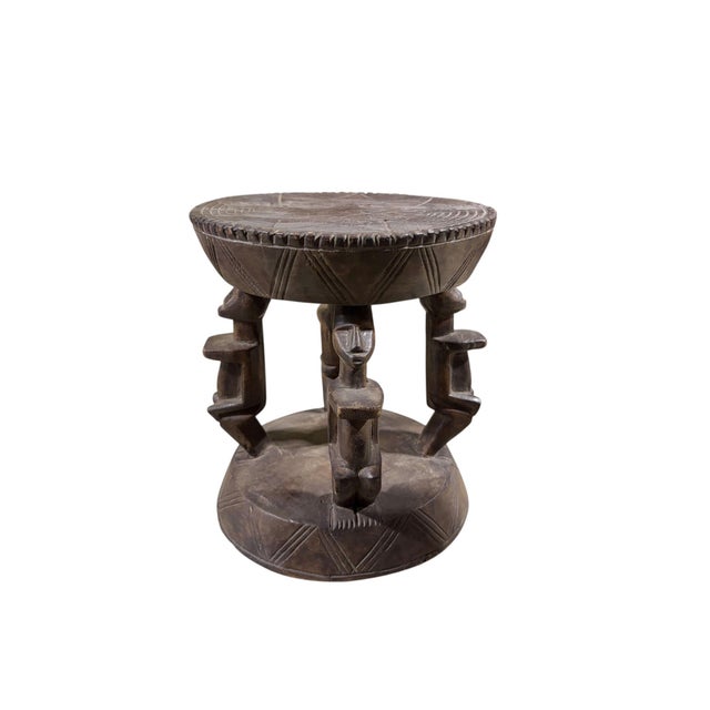 Vintage African Dogon Tribe Milk Stool, Mali 10" H For Sale In New York - Image 6 of 7