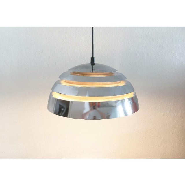 1960s Mid-Century Space Age Lamellar Pendant Lamp by Hans-Agne Jakobsson for Hans-Agne Jakobsson Ab Markaryd, 1960s For Sale - Image 5 of 16