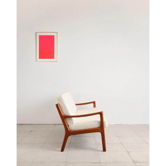 Senator Series 3-Seater Sofa in Teak with Bouclé Upholstery by Ole Wanscher for France & Daverkosen, Denmark, 1950s For Sale - Image 6 of 18