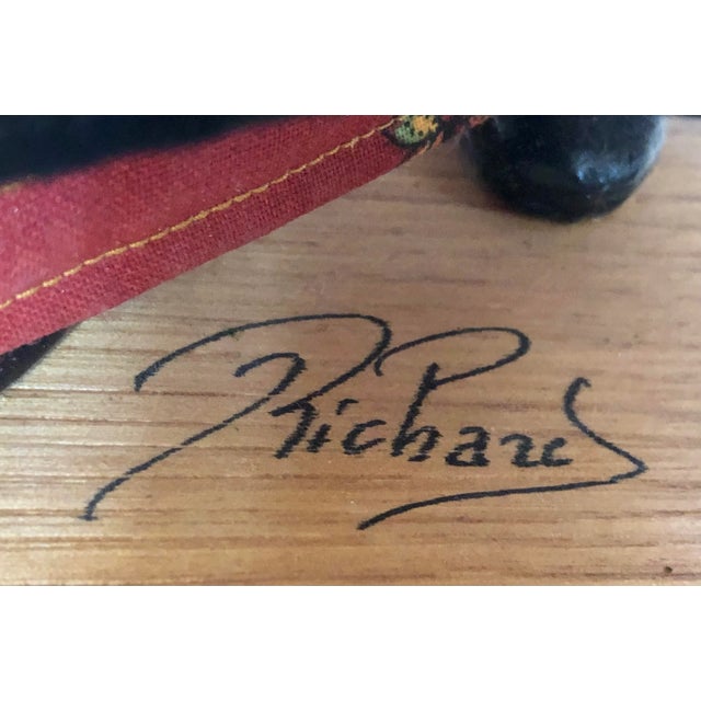 Aix De Provence Santons Richard Clay Sculpture of a Woman Fish Seller For Sale - Image 9 of 9