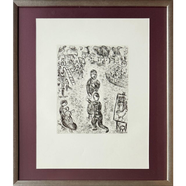 Marc Chagall, Le Retour de l'Enfant Prodigue, 1981, Aquatint Etching, Framed For Sale
