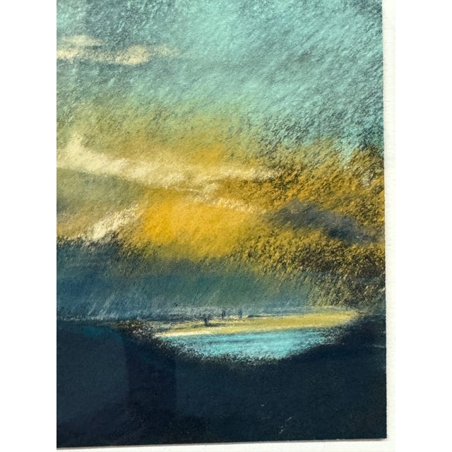 Wendy Goldberg Dawn on the Lake Pastel Painting For Sale - Image 9 of 12
