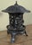 Chinese Cast Iron Garden Lantern With Hanging Finial and Iris Relief For Sale - Image 10 of 11