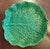 Ceramic Antique Portuguese Majolica Pottery Green Cabbage or Lettuce Leaf Serving Dish For Sale - Image 7 of 11