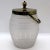 Transparent Early 20th Century English Silverplate Mounted Frosted Glass Biscuit Barrel For Sale - Image 8 of 10