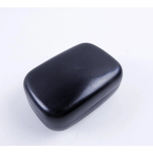 Gothic 1900s Black & Sterling Trinket Box For Sale - Image 3 of 7