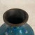 Antique Intricate Scroll and Floral Design Chinese Cloisonné Turquoise Vase For Sale In Sacramento - Image 6 of 12