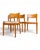 Brown Danish Modern Dining Chairs in Teak by Niels Koefoed for Koefoeds Hornslet Møbelfabrik A/S, Denmark, 1970s, Set of 4 For Sale - Image 8 of 18