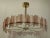 Metal Mid-Century Italian Murano Glass and Brass Chandelier, 2000s For Sale - Image 7 of 9