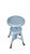 Victorian Adjustable Piano Stool in Powder Blue Paint, Claw & Glass Ball Feet For Sale - Image 10 of 17