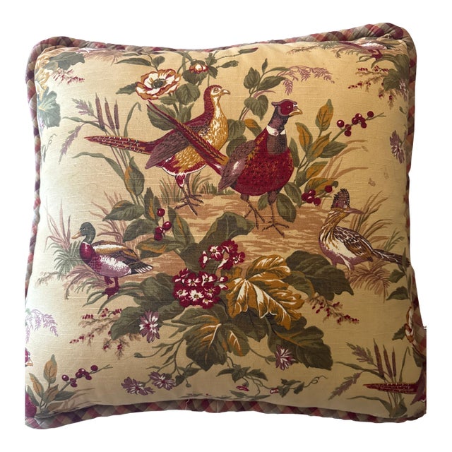 Set of 3 Scalamandré Linen 26” Designer Pillows For Sale