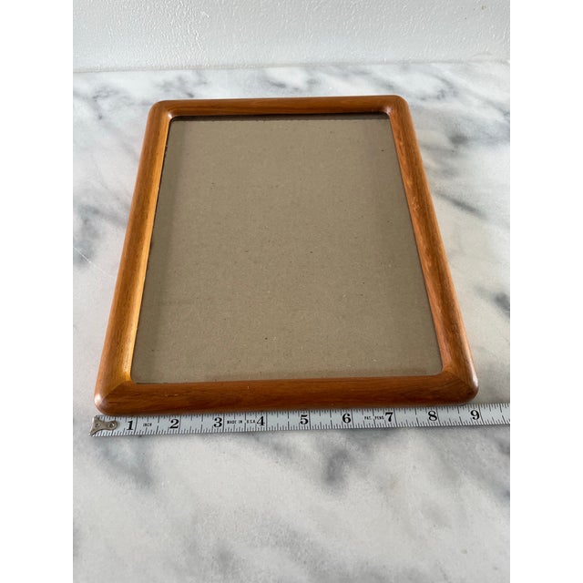 Vintage Danish Modern Style Teak Wood Picture Frame For Sale In Seattle - Image 6 of 8