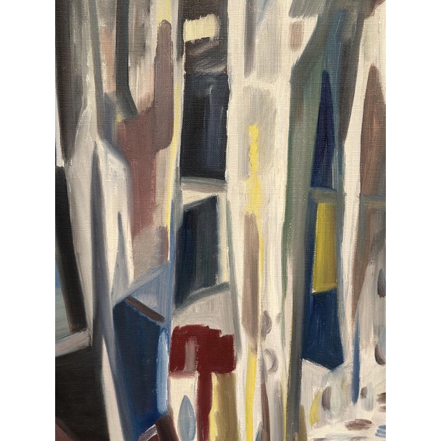 Kurt Persson, Abstract Alley, 1960s, Oil Painting on Canvas, Framed For Sale - Image 6 of 18