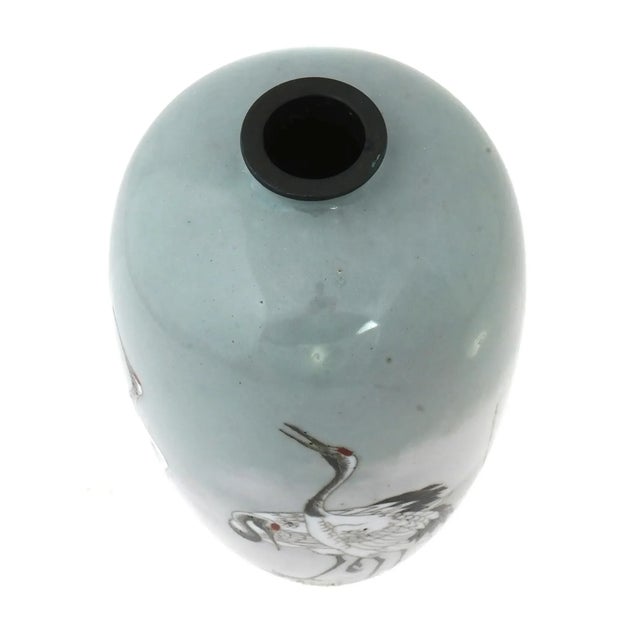 Late 19th Century Japanese Cloisonne Wireless Mount Fuji and Wire Cranes For Sale In New York - Image 6 of 6