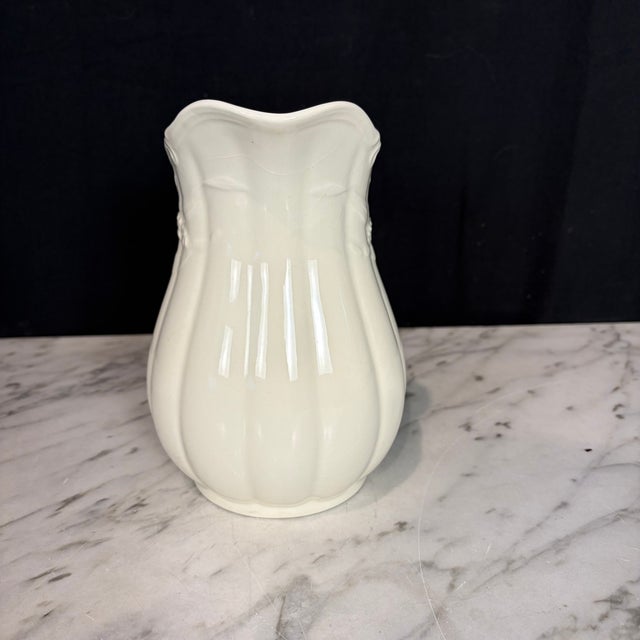 19th Century English Ironstone Pitcher With Wheat Motif For Sale - Image 4 of 7