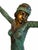 Elegant Art Deco–style bronze sculpture of a dancing female figure, after A. Moreau. Approx. 28” tall, featuring a rich...