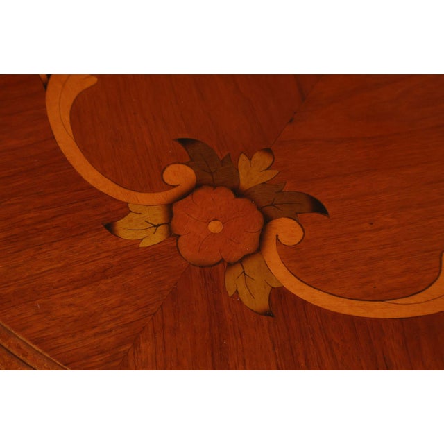 French Louis XV Style Marquetry Inlaid Nightstand For Sale - Image 15 of 18