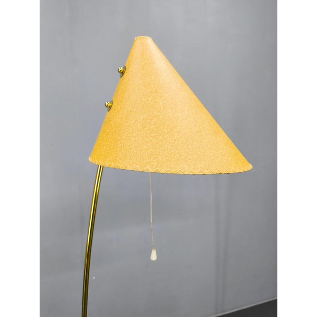 Mid-Century Japanese Style Brass Floor Lamp, 1960s For Sale - Image 6 of 16