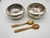 Silver-Plated Sugar Bowls With Carved Horn Spoons Engraved "K"- Pair For Sale In San Diego - Image 6 of 9