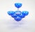 Val Saint-Lambert Val Saint Lambert Cobalt Crystal Champagne Coupe Glass, Service for 8 People For Sale - Image 4 of 13