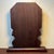 Brown Vintage Chinese Blood Sandalwood Carved "Crane & Pine" Table Screen For Sale - Image 8 of 9