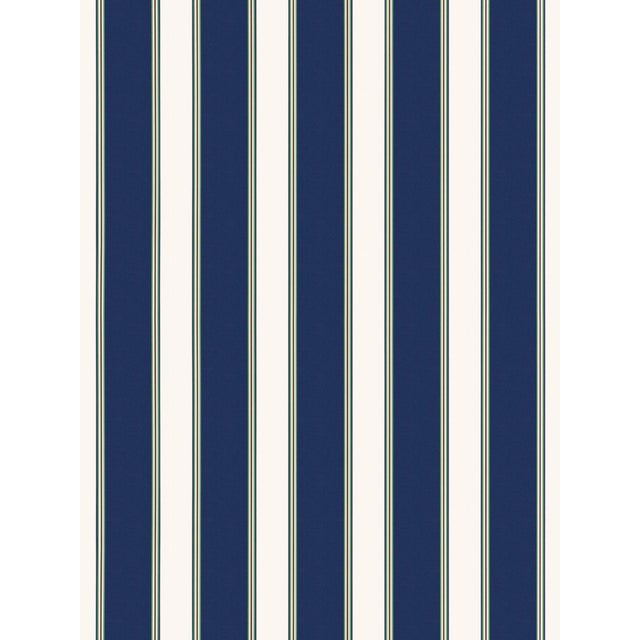 Made to coordinate with our satin and faille weave fabric in a bold, wider stripe, this fashionable motif is printed at...