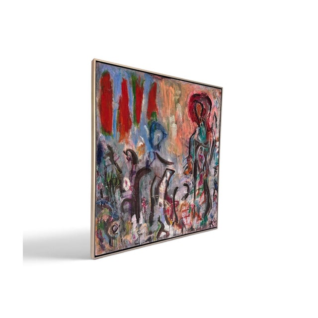 Framed Modern Abstract Painting by Roderick Coles For Sale - Image 4 of 12