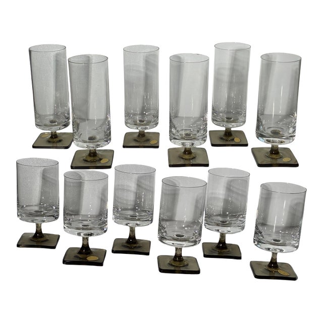 Mid 20th Century Rosenthal Germany Studio Linie Modernist Cocktail Glasses – Set of 12 For Sale