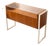 Mid 20th Century Danish Modern Wood & Glass Jewelry Display Case For Sale