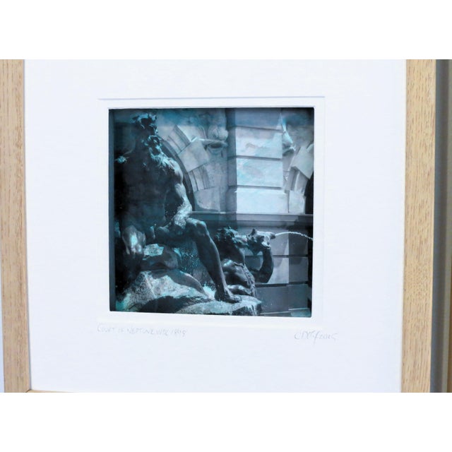 Renaissance Pair of Original Hand-Tinted Architectural Photography Framed by C. Damien Fox 2025 For Sale - Image 3 of 5