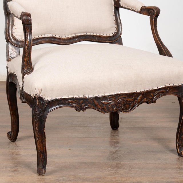 Pair of Late 19th Century Swedish Carved Walnut Armchairs For Sale - Image 10 of 13