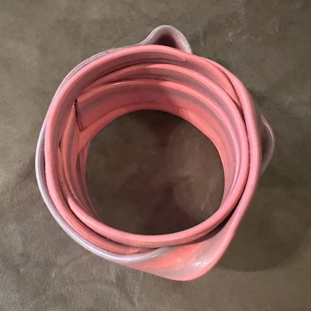 Early 21st Century A Vintage 2016 Pink Rubber Bangle Bracelet by Gaetano Pesce for Corsi Design For Sale - Image 5 of 9