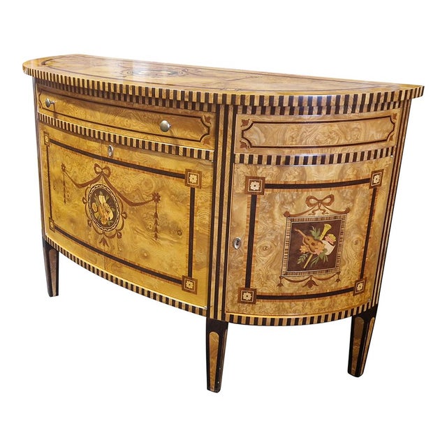 Louis XVI Style Crescent Sideboard, 1980s For Sale - Image 6 of 6