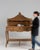 19th Century 19th Century France Louis XV Amber Wood Console Table For Sale - Image 5 of 10