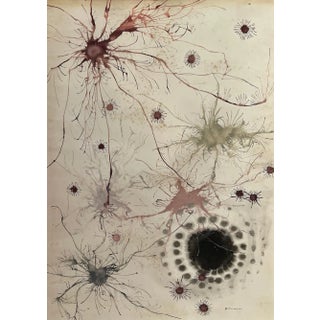 Giuseppe Cuoco, Futurist Composition, 20th Century, Watercolor Painting on Paper For Sale